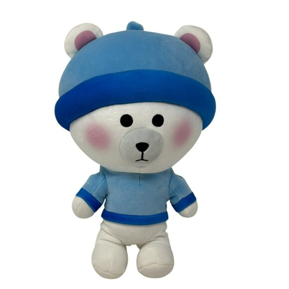 MORIAH ELIZABETH Alfred Polar Bear Plush Blue Beanie Series One - Picture 1 of 5